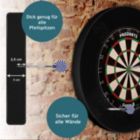 Alternate image 3 for ProDarts Dart Surround For All Brands Dartboards Darts Collection Black Ring Stable