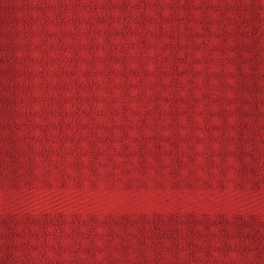 Contemporary Home Living Set of 4 Solid Red Rectangular Kitchen Waffle Dish Towels 28". View a larger version of this product image.