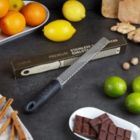 Alternate image 2 for LIVAIA Stainless Steel Grater with Handle  Parmesan Cheese Grater with Non Slip Handle - Zester Grater, Nutmeg Grater, Garlic Grater, Lemon Zester