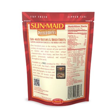 Sun-Maid Deglet Noor California Pitted Dates, 8oz. View a larger version of this product image.