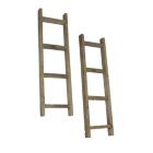Alternate image 0 for Direct International Set of 2 Distressed Finish 20 Inch Wooden Decorative Ladders Farmhouse Decor