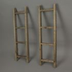 Alternate image 1 for Direct International Set of 2 Distressed Finish 20 Inch Wooden Decorative Ladders Farmhouse Decor