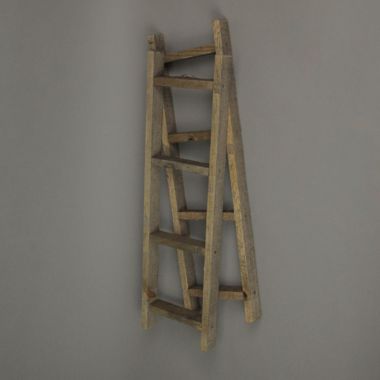 Direct International Set of 2 Distressed Finish 20 Inch Wooden Decorative Ladders Farmhouse Decor. View a larger version of this product image.