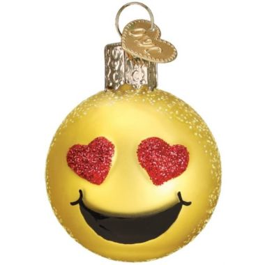 Old World Christmas Mini Emoji Set Glass Blown Ornaments. View a larger version of this product image.