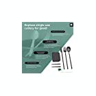 Alternate image 2 for Outlery Portable & Reusable Stainless Steel Travel Cutlery Set And Reusable Chopsticks