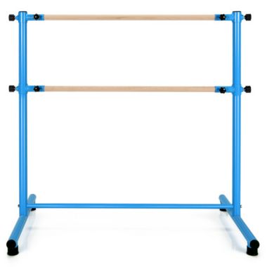 Slickblue 47 Inch Double Ballet Barre with Anti-Slip Footpads. View a larger version of this product image.