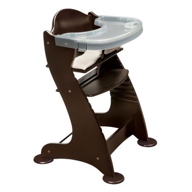 Badger Basket Co. Embassy Adjustable Wood High Chair - Espresso. View a larger version of this product image.