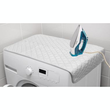 KOVOT Extra-Wide Portable Magnetic Ironing Mat Blanket. Cotton Laundry Pad for Table, Washer, Dryer or Iron Anywhere On The Go . Best Ironing Board Mat Size (21" x 32"). View a larger version of this product image.