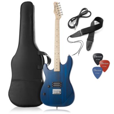 Davison Guitars 39" Full Size Left Handed Electric Guitar - Beginner Kit with Gig Bag and Accessories
