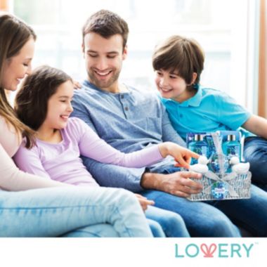 Lovery Home Spa Gift Basket In Heavenly Ocean Bliss Scent - 9pc set. View a larger version of this product image.