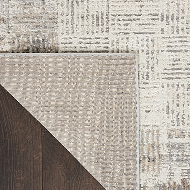 Nourison Elation Abstract Modern Indoor Rug Ivory Grey 2&#39; x 3&#39;. View a larger version of this product image.