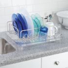 Alternate image 1 for mDesign Large Kitchen Dish Drying Rack / Drainboard, Swivel Spout
