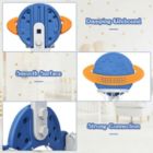 Alternate image 2 for Slickblue 3 in 1 Kids Basketball Hoop Set with Balls-Blue