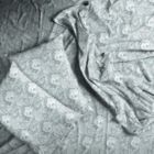 Alternate image 2 for Lux Decor Collection 6-Pieces Deep Pocket Microfiber Printed Bed Sheet Set in Full Size White Grey