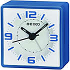 Alternate image 1 for Seiko 2" Sei Modern Square Beep Bedside Alarm, Blue