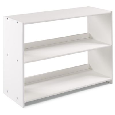Donco Kids Louver Low Loft Bookcase White - White