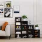 Alternate image 2 for Uhome Lite Storage Shoe Box, Foldable Clear Sneaker Display Box, Stackable Storage Bins