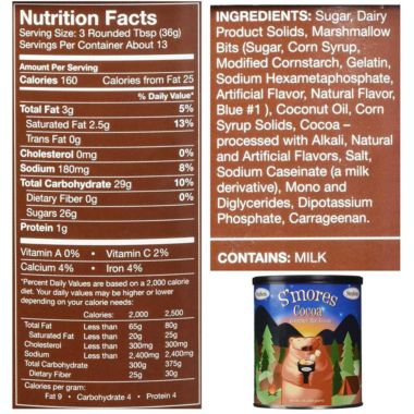 Stephen's Gourmet S'mores Hot Cocoa Mix 1 LB Can. View a larger version of this product image.