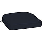 Arden Selections ProFoam 19&#39; X 20"  Round Back Outdoor Patio Cushion, Navy Blue