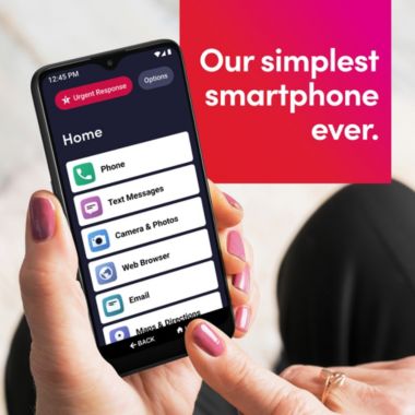 Jitterbug Smart3 Smartphone for Seniors. View a larger version of this product image.