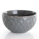 Alternate image 2 for Elama Tahitian Diamond 16 Piece Stoneware Dinnerware Set in Slate and Pearl