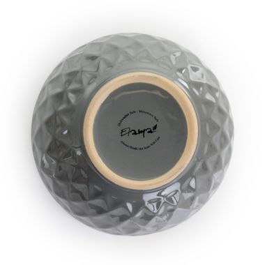 Elama Tahitian Diamond 16 Piece Stoneware Dinnerware Set in Slate and Pearl. View a larger version of this product image.