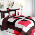 Alternate image 0 for Blancho Bedding Chocolate Kingdom 3PC Vermicelli-Quilted Patchwork Quilt Set (Full/Queen Size)