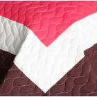 Alternate image 3 for Blancho Bedding Chocolate Kingdom 3PC Vermicelli-Quilted Patchwork Quilt Set (Full/Queen Size)