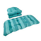 Alternate image 1 for Pillow Perfect Outdoor Maven Preview Lagoon Blue 3 Piece Cushion Seat Set
