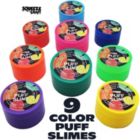 Alternate image 1 for Squeeze Craft Puff Slime - 9 Pack Jumbo Fluffy Mud Putty Assorted Bright Colors - 2 Oz