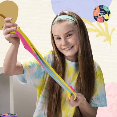 Squeeze Craft Puff Slime - 9 Pack Jumbo Fluffy Mud Putty Assorted Bright Colors - 2 Oz. View a larger version of this product image.