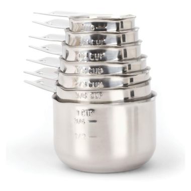 2lbDepot Copper Plated Measuring Cups, Premium 18/8 Stainless Steel Metal, Stackable. View a larger version of this product image.