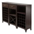 Alternate image 0 for Ancona 3-Pc Modular Wine Cabinet Set, Espresso