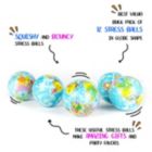 Alternate image 2 for Globe Squeeze Stress Balls Earth Ball Stress Relief Toys Therapeutic Educational Balls