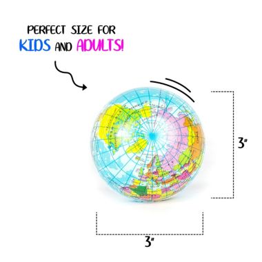 Globe Squeeze Stress Balls Earth Ball Stress Relief Toys Therapeutic Educational Balls. View a larger version of this product image.