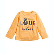 First Impressions Baby Girl&#39;s Owl Love U T-Shirt Yellow Size 6-9MOS