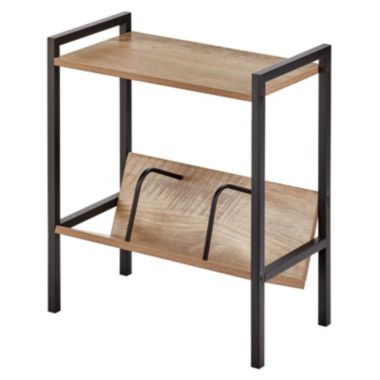 mDesign Metal Side Table with Book Shelf Organizer. View a larger version of this product image.