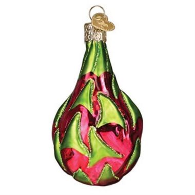 Old World Christmas Glass Blown Ornament Dragon Fruit (#28135). View a larger version of this product image.