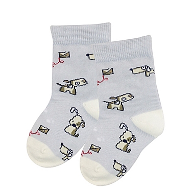 Wrapables Doggy and Stripes Toddler Socks (Set of 5). View a larger version of this product image.