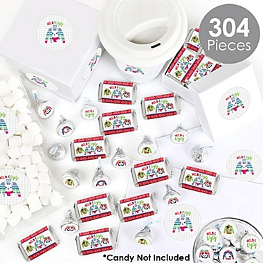 Big Dot of Happiness Wild and Ugly Sweater Party - Holiday and Christmas Animals Party Candy Favor Sticker Kit - 304 Pieces. View a larger version of this product image.
