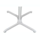 Alternate image 2 for Luxor 36" Pneumatic Height Adjustable Square Cafe Table - White
