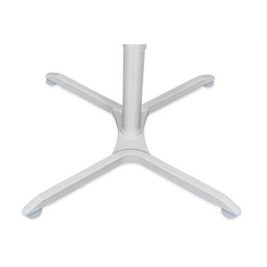 Luxor 36" Pneumatic Height Adjustable Square Cafe Table - White. View a larger version of this product image.