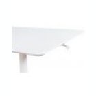 Alternate image 3 for Luxor 36" Pneumatic Height Adjustable Square Cafe Table - White