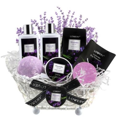 Lovery Lavender Handmade Bath and Body Gift Set, 8 Piece. View a larger version of this product image.