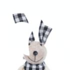 Alternate image 1 for Gallerie II Farmhouse Bobble Bunny Rabbit Buffalo Check Easter Figurine Decoration
