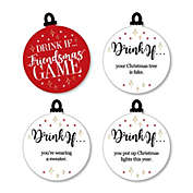 Big Dot of Happiness Drink If Game - Red and Gold Friendsmas - Friends Christmas Party Game - 24 Count