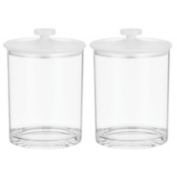 mDesign Kitchen Apothecary Airtight Canister Jars - 2 Pack
