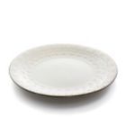 Alternate image 2 for Elama Countess 16 Piece Embossed Double Bowl Stoneware Dinnerware Set in Ivory