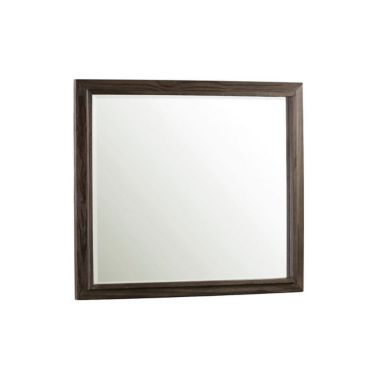 Slickblue 42 Inch Mae Onyx Solid Pine Wood Rectangular Dresser Mirror, Rustic Brown. View a larger version of this product image.