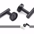 Alternate image 2 for Infinity Merch Toilet Paper Holder Matte SUS304 Stainless Steel in Black